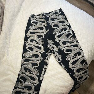 Motel Rocks Zoven Trouser Dragon rope black